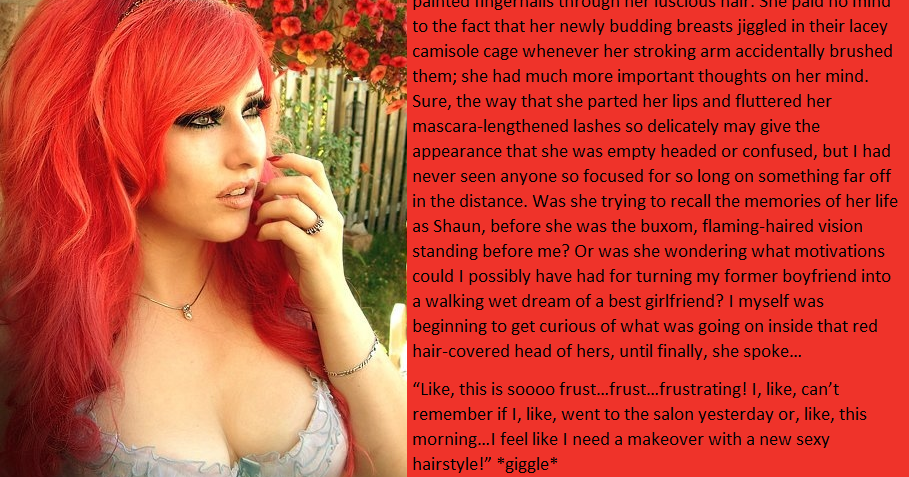Redhead dickforlily long hair sissy